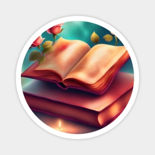 Book reading lover Magnet